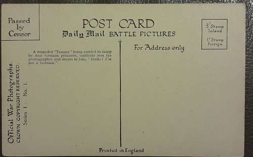WWI British Postcard