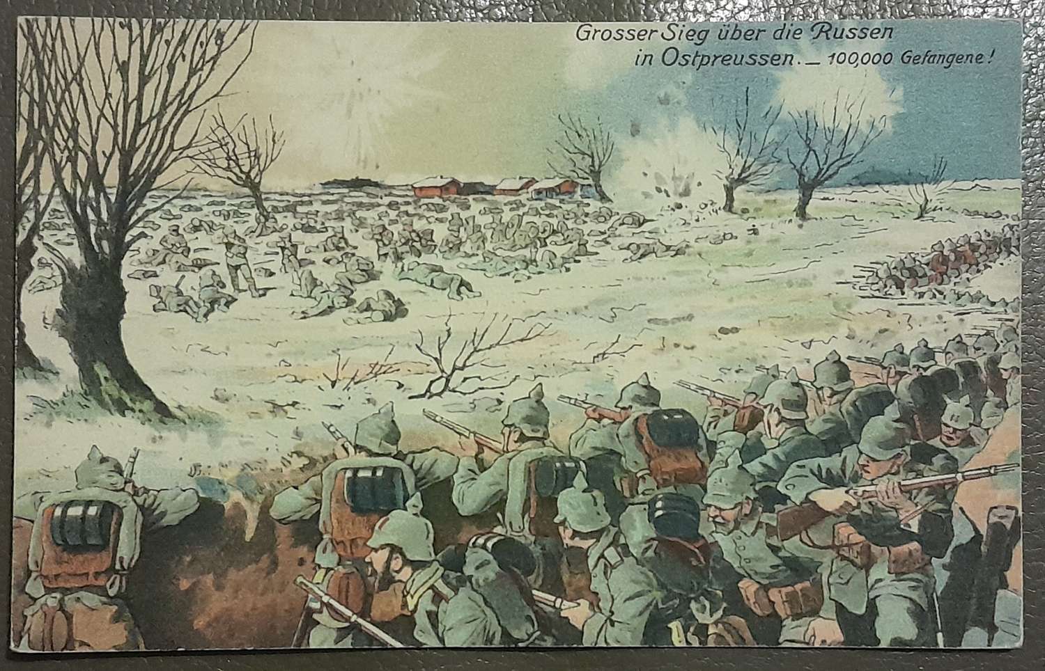 WWI German Postcard of Eastern Front