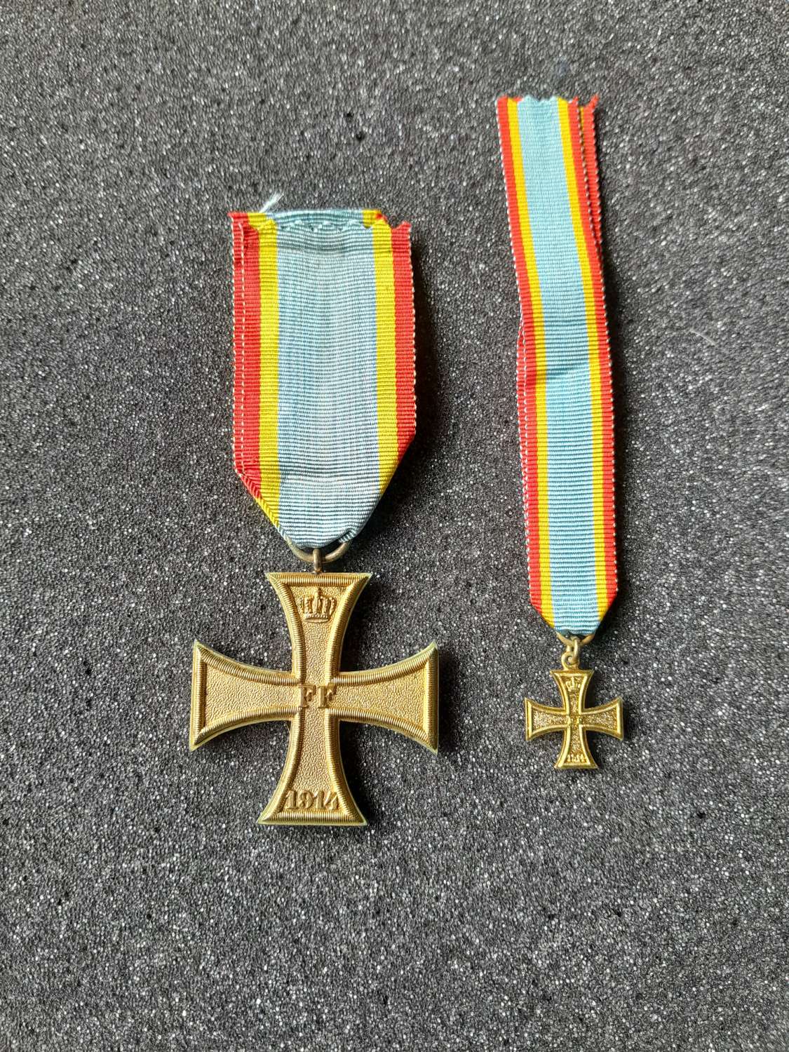 Mecklenburg Military Cross of Merit 1914 With Minature
