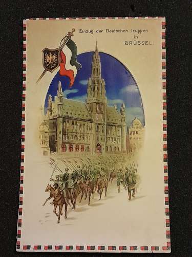 Early War Embosed Postcard