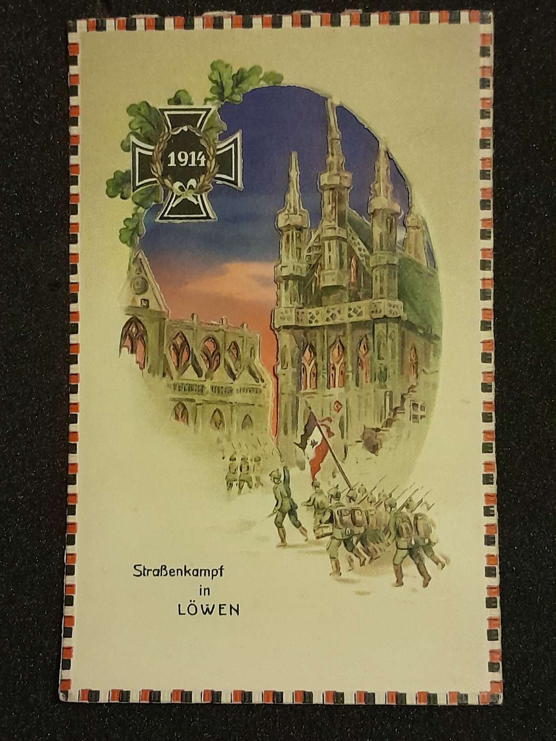 Early War Embosed Postcard