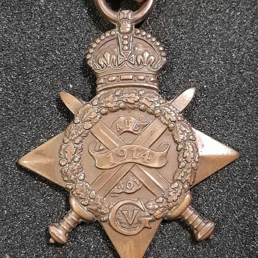 1914 star 16634 GNR H PROUT R.G.A  (Casualty)