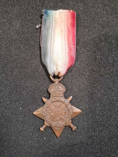 1914 star 16634 GNR H PROUT R.G.A  (Casualty)