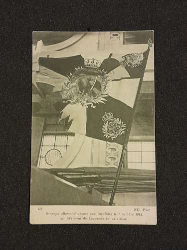 Captured flag of the 94 Regiment de Landwehr