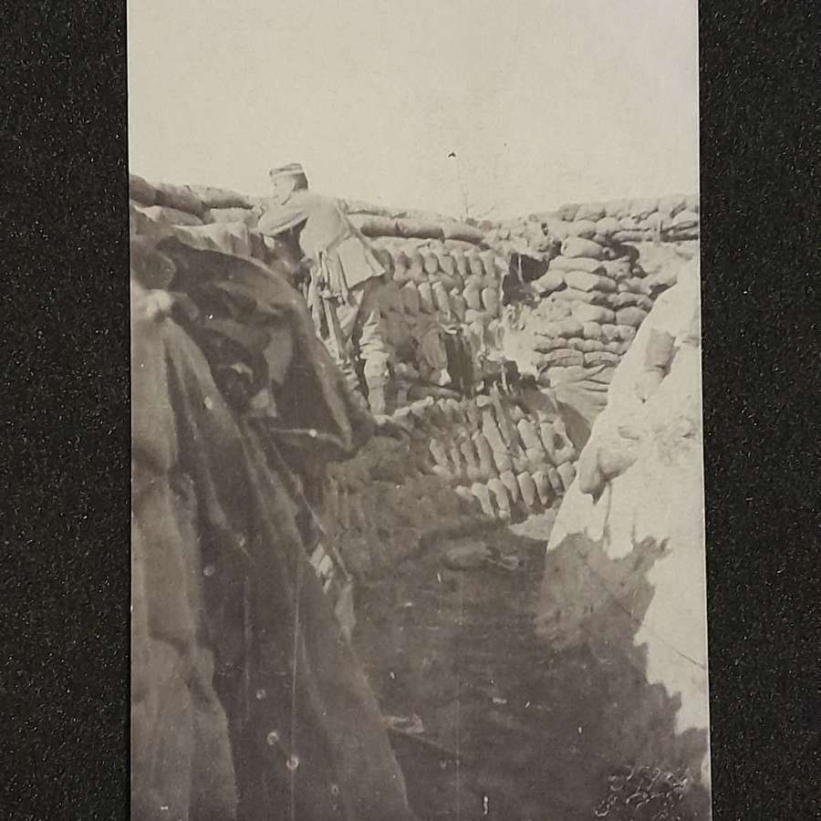 German Soldier in a trench