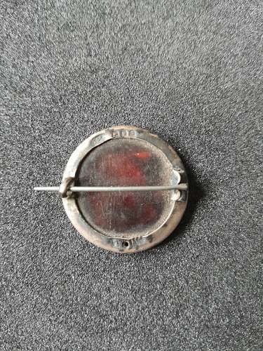 British tortoise and Hallmarked Silver Army Ordnance Corps Sweetheart
