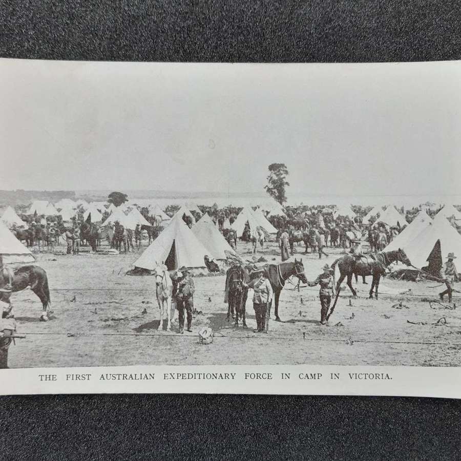 First Australian Expeditionary Force in Camp in Victoria