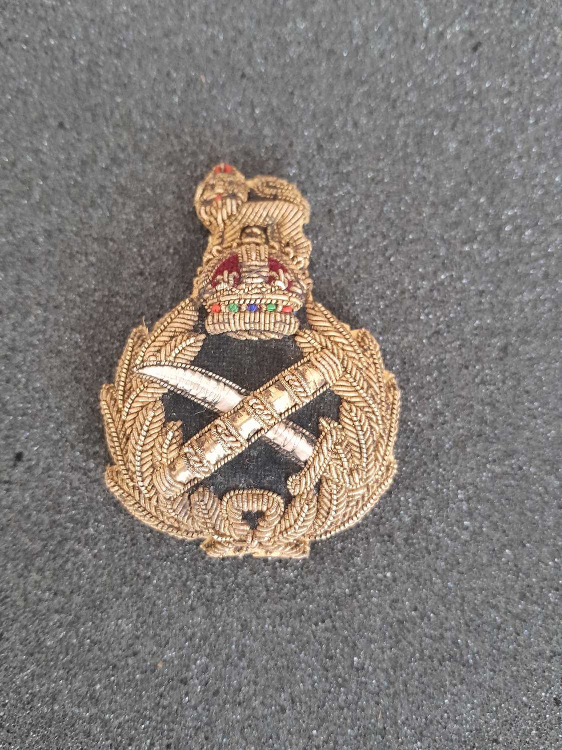 General Officers Bullion Cap Badge Kings Crown
