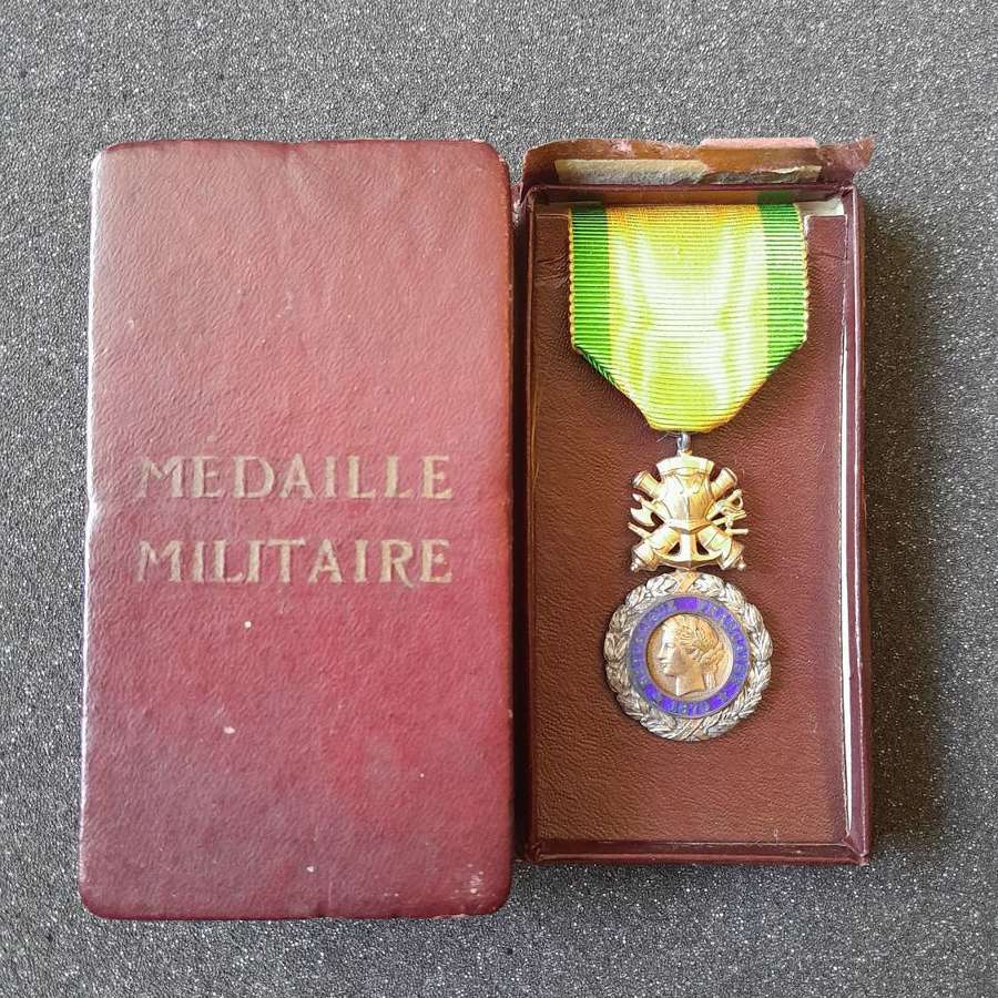Cased World War One Period French Third Republic Medaille Militaire