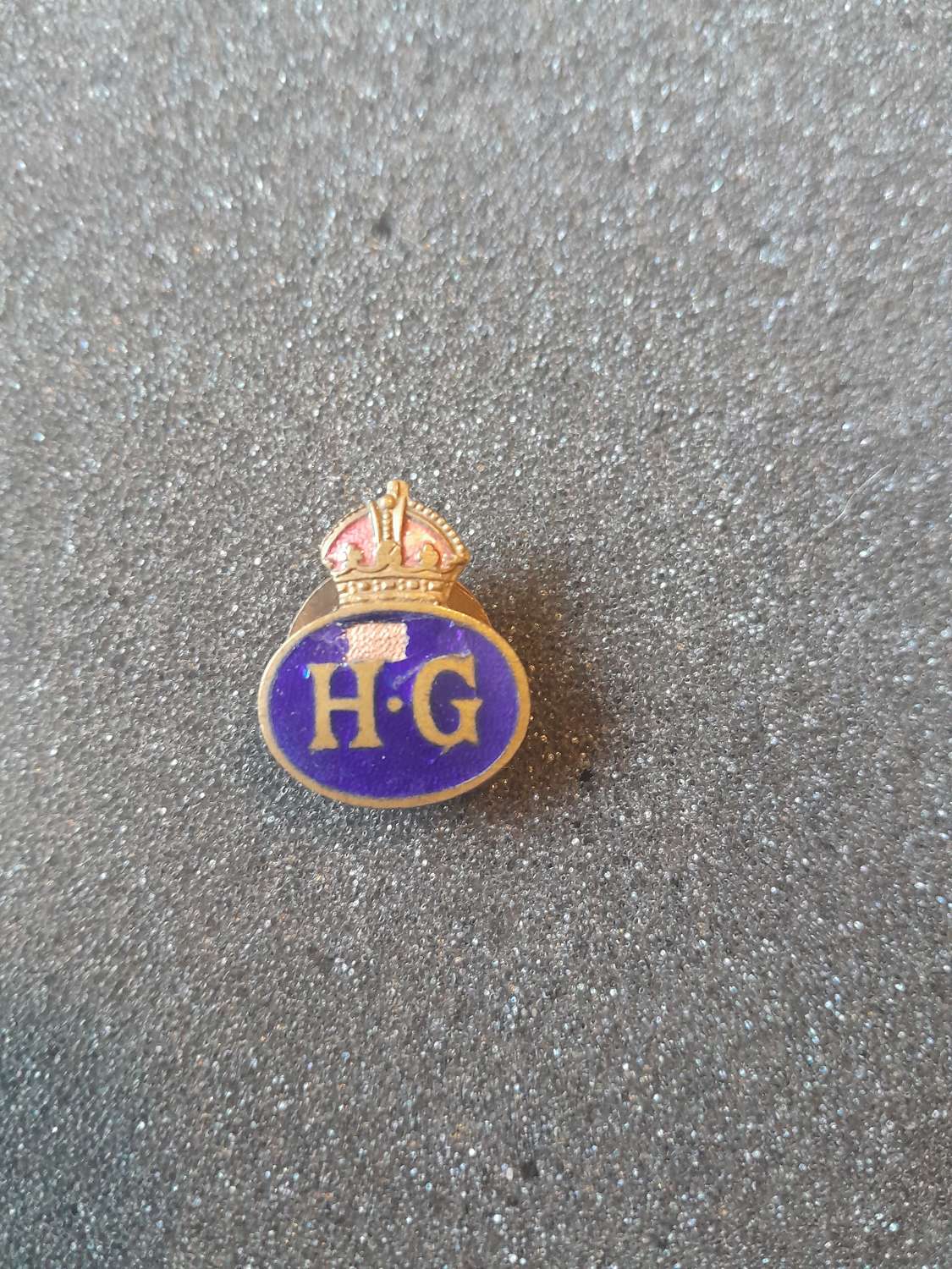 British 1940's Home Guard lapel badge