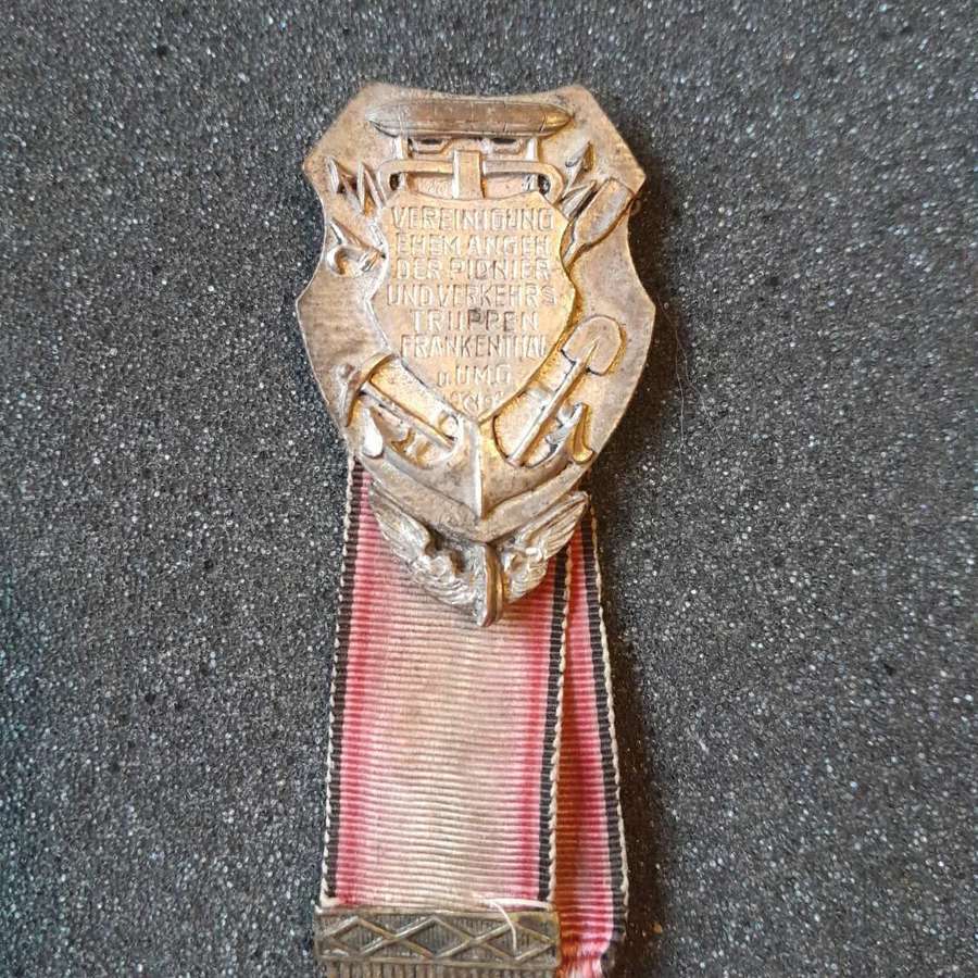 Pre WW1 German Commemoration medal for pioneer and traffic troops.