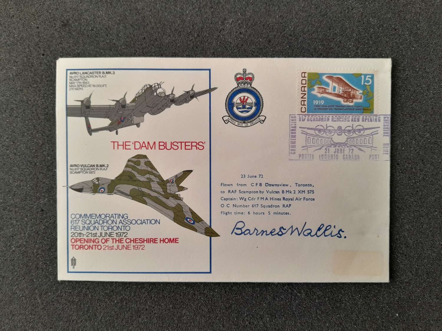 Barnes Wallace signed First day cover
