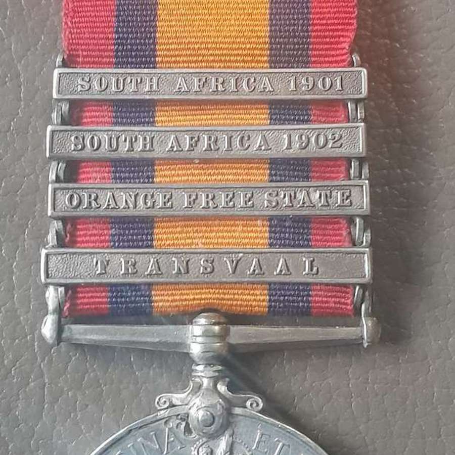 Queens South African Medal, 2319 Pte G Wright KRRC