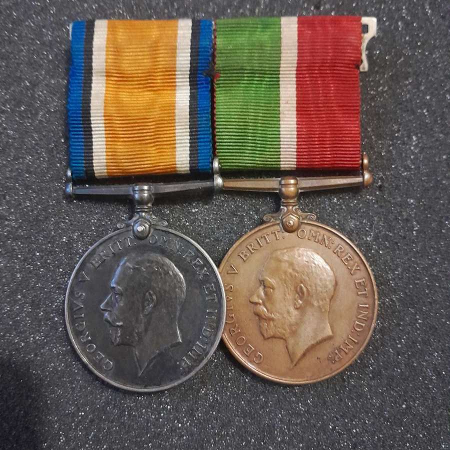 World War One War Medal and Merchant Marine Medal Jose  Fernández