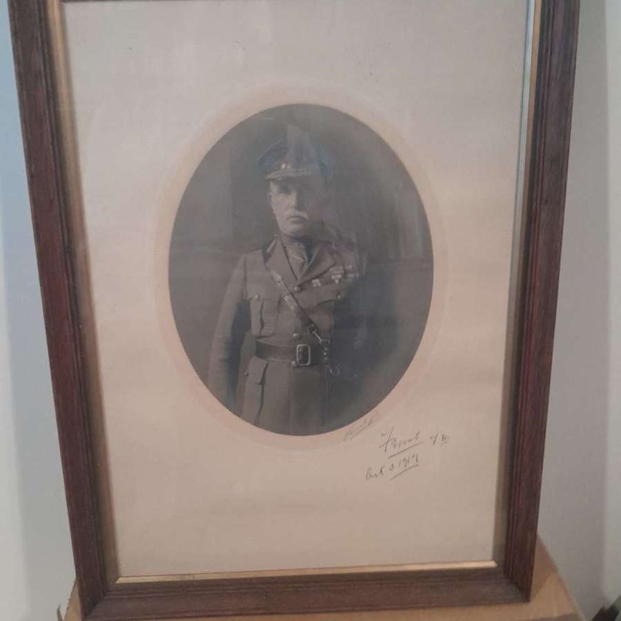 World War One signed Portrait Photo of Fieldmarshal Sir John French