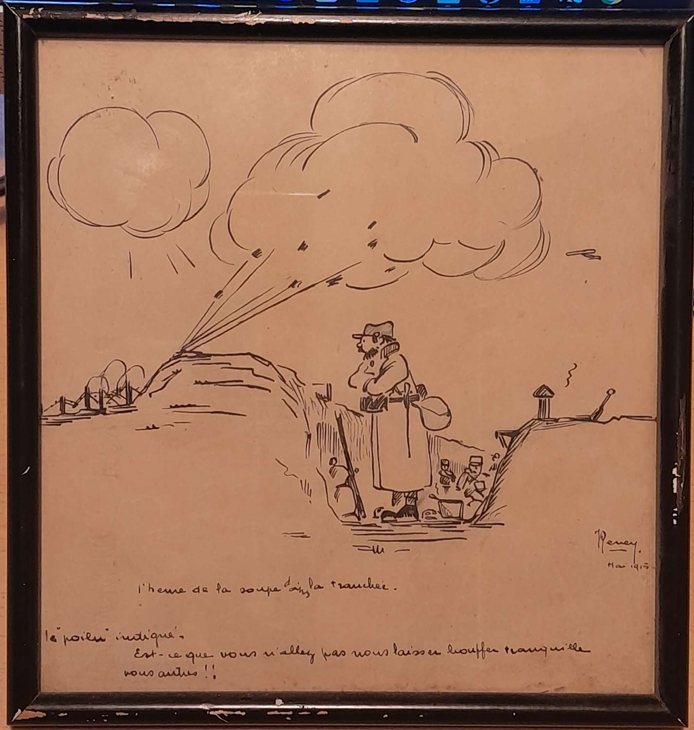 World War One French Cartoon dated may 1915
