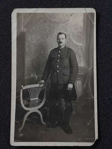 WWI Postcard Scottish soldier in kilt