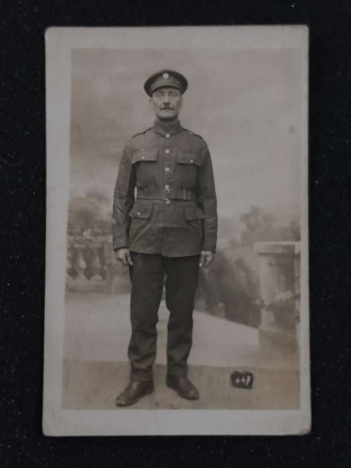 WWI Postcard of a member of the Army Service Corps