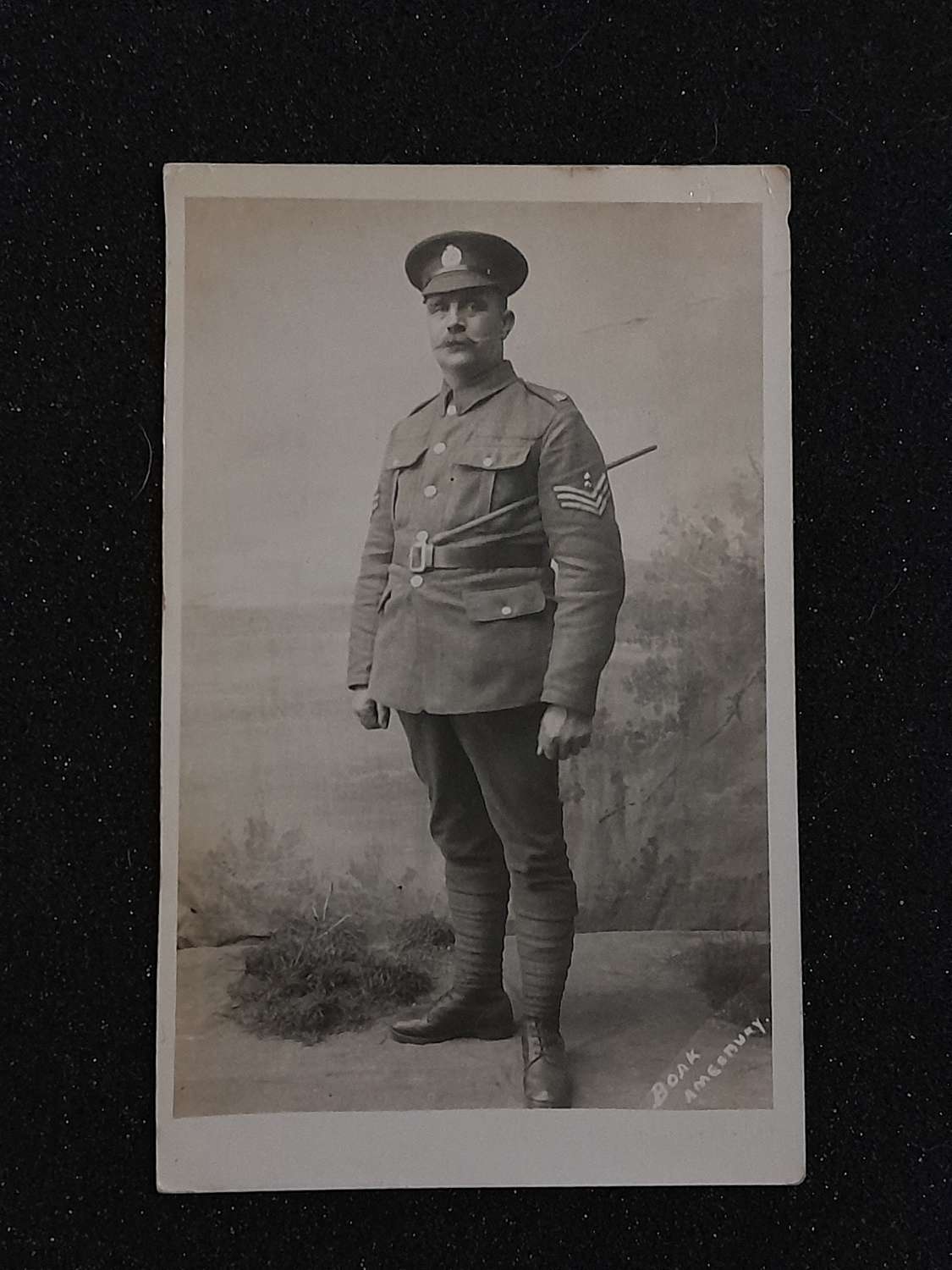 WWI Postcard of A British sergeant