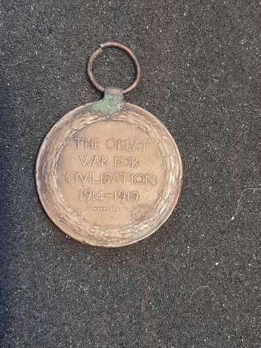 Victory Medal, 1630 PTE William Williams 1/6 Royal Welch Fusilier's,