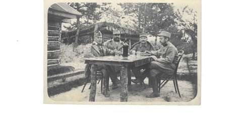 WWI AUSTRO-HUNGARIAN OFFICERS GROUP PHOTO POSTCARD
