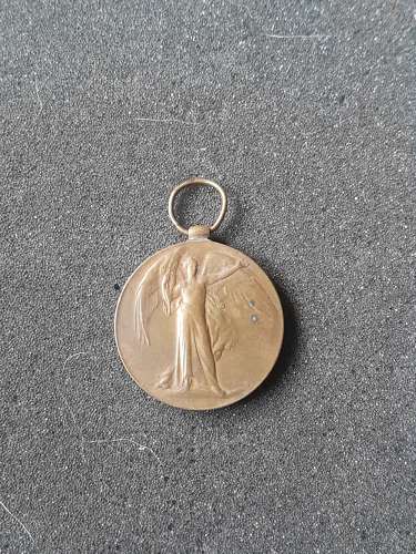 WWI Victory Medal  to Royal Artillery 102418 DVR T.G. Wilson. R.A