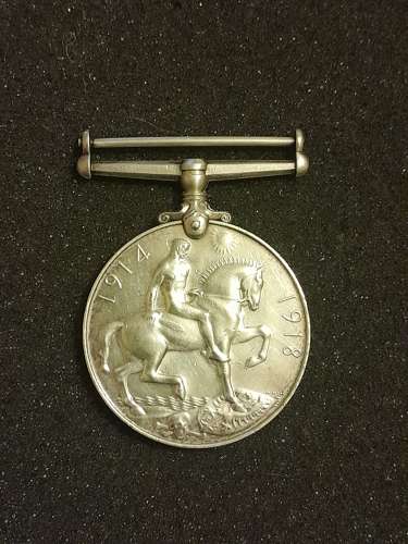 2 Lieut R.H. Woolley War Medal