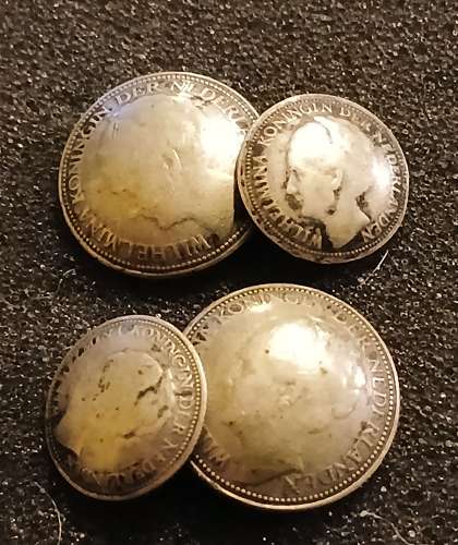 Rare Dutch 'Silent Resistance' Cuff Links