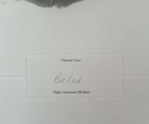 Limited Edition Signed VC Recipient Bill Reid