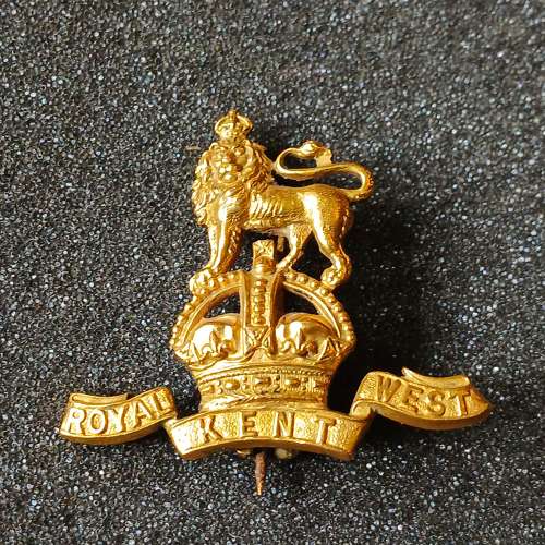 Beautiful Royal West Kent Regiment Sweetheart Badge