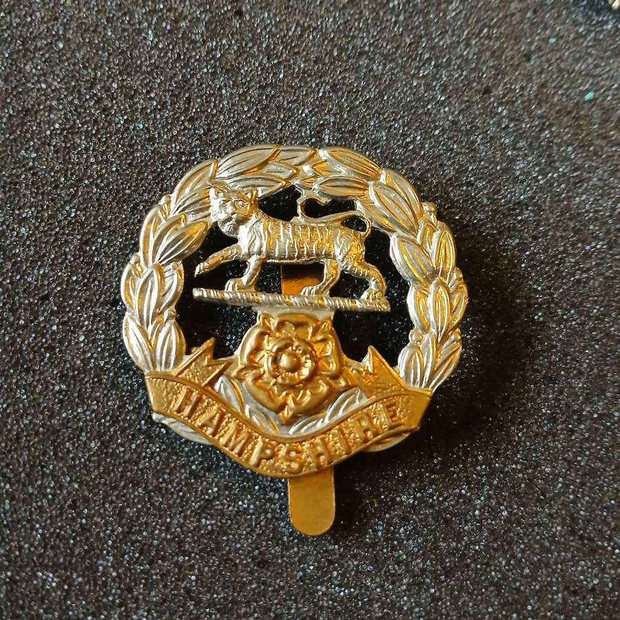 WWI Hampshire Regiment Cap badge