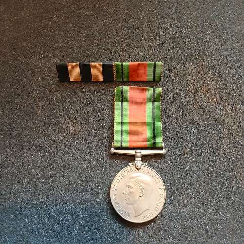 Defence Medal And St Johns Ambulance And Defence Medal Ribbon Bar
