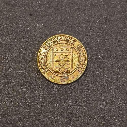 Royal Ordnance Factory No 8 badge