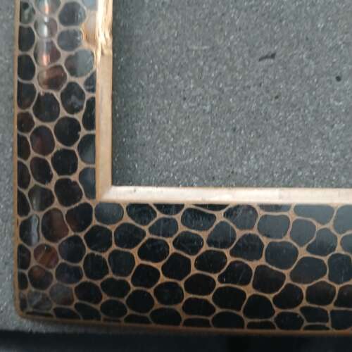 Prussian 1888 To 1918 Period Enamel And Brass Picture Frame